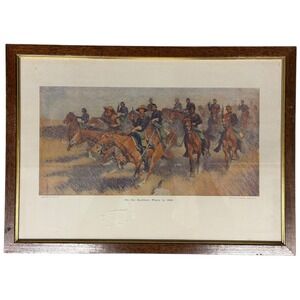 Frederic Remington On the Southern Plains in 1860 1909 Framed Print 18x13